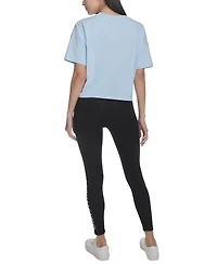 Calvin Klein Performance Women's Cotton Triple-Logo T-Shirt