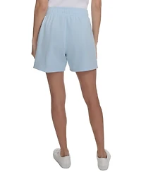 Calvin Klein Performance Women's French Terry Smocked-Waist Shorts