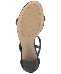 Jessica Simpson Women's Shiny Rhinestone Block-Heel Dress Sandals