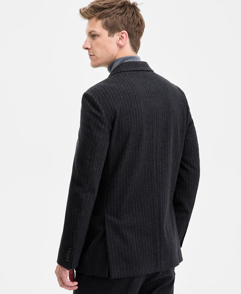 Tommy Hilfiger Men's Modern-Fit Knit Pinstripe Suit Separate Jacket