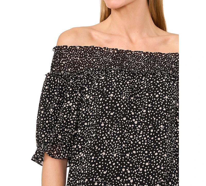 CeCe Women's Short-Sleeve Off-The Shoulder Blouse