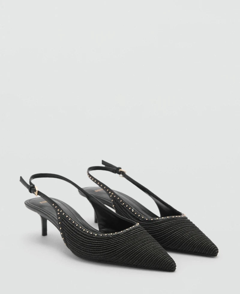 Mango Women's Kitten Heel Shoe