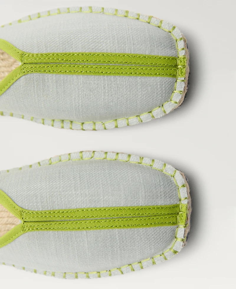Mango Women's Contrast Stitch Espadrille Slip-Ons
