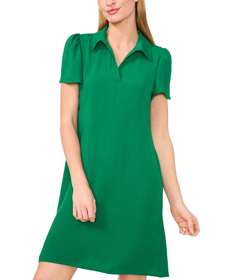CeCe Women's Short-Sleeve Collared Polo Dress
