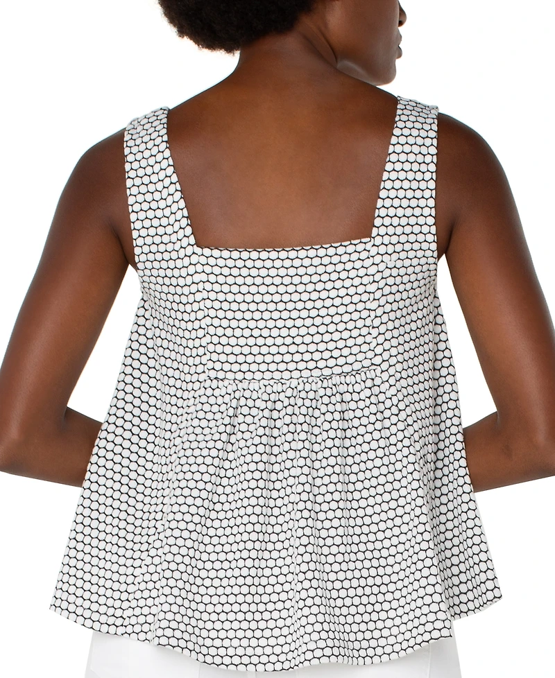 Liverpool Los Angeles Women's Sleeveless Square-Neck Knit Top