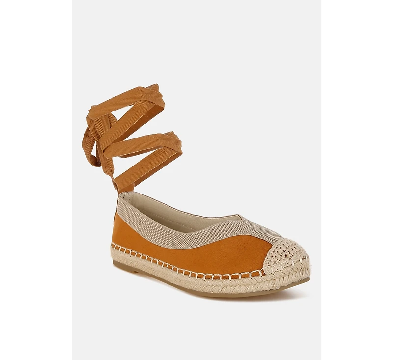 Yalva Microfiber Detachable Lace Espadrilles