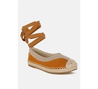 Yalva Microfiber Detachable Lace Espadrilles