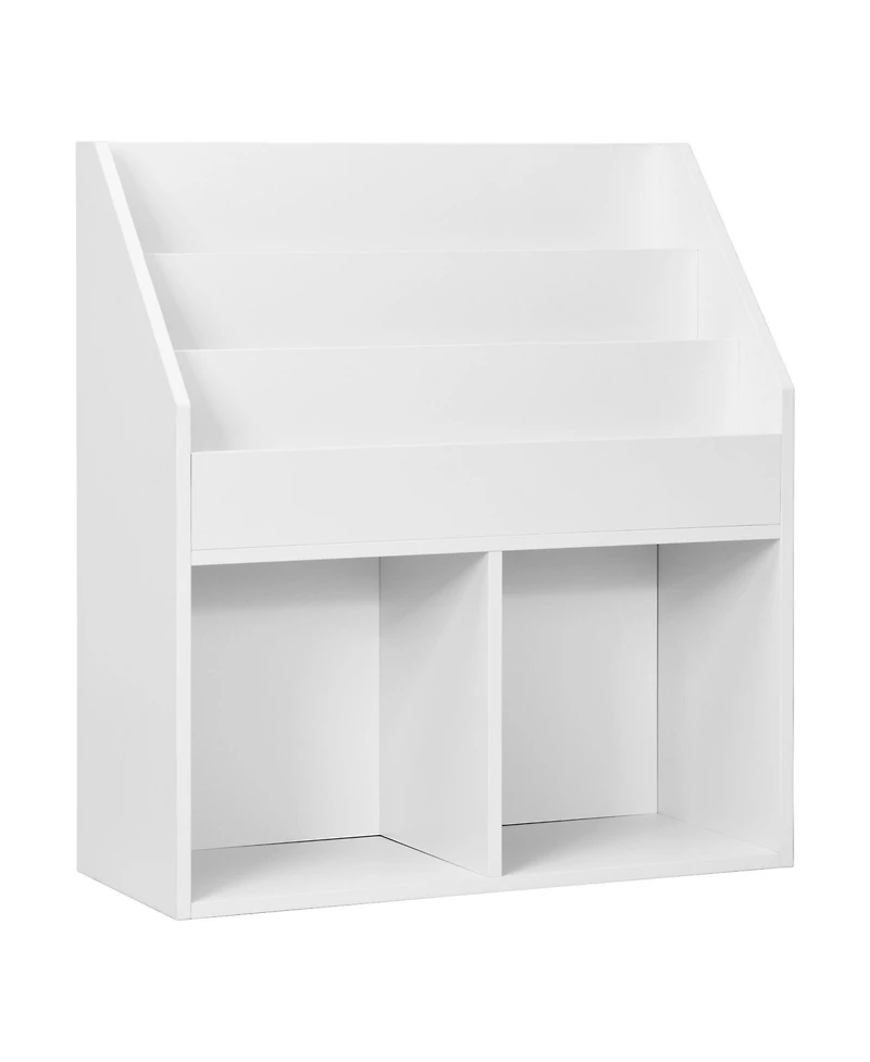 Kids Wooden Bookshelf Bookcase Children Toy Storage Cabinet Organizer