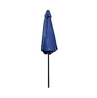 Bali 9' Round Uv Resistant Outdoor Patio Umbrella With Height Lever And 33° Push Button Tilt
