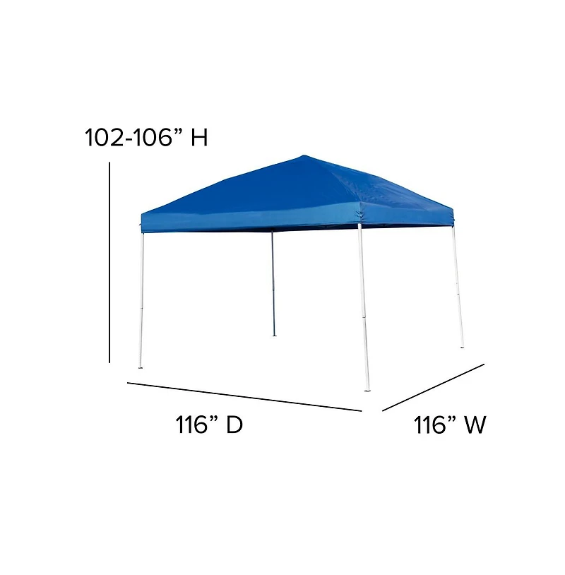 Outdoor Event/Tailgate Tent Set With Pop Up Event Canopy And Carry Bag Bi-Fold Table Carrying Handle