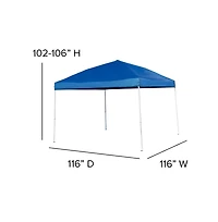Outdoor Event/Tailgate Tent Set With Pop Up Event Canopy And Carry Bag Bi-Fold Table Carrying Handle