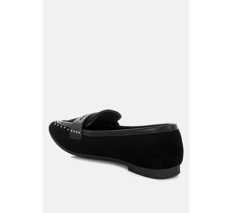 Lumina Penny Strap Studded Loafers Women