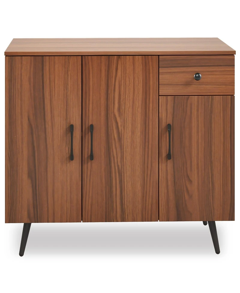 Sideboard Cabinet with 3 Doors and Pull out Drawer Adjustable Shelves