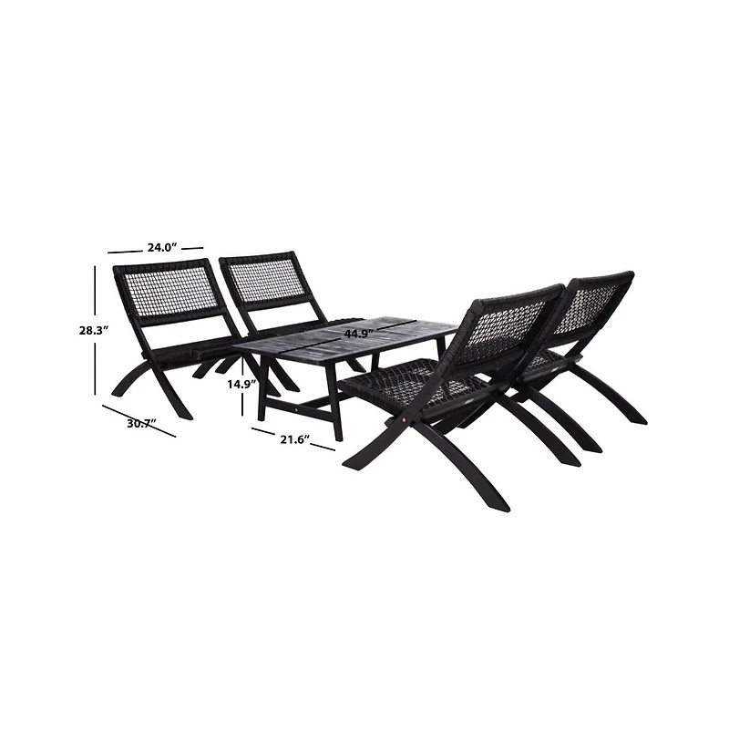 Blaze 5 Pc Outdoor Living Set