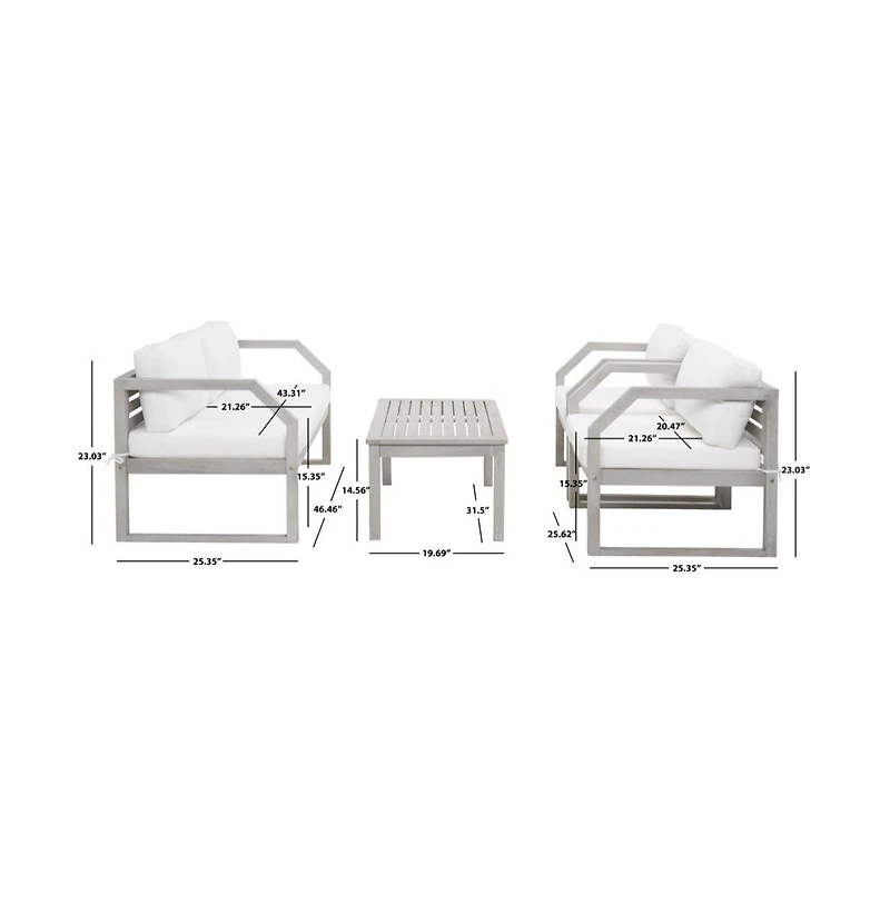 Dren 4 Pc Outdoor Living Set