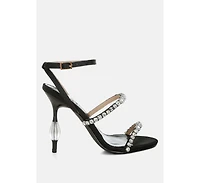 Aragon Diamante Embellished Fantasy Heel Sandals