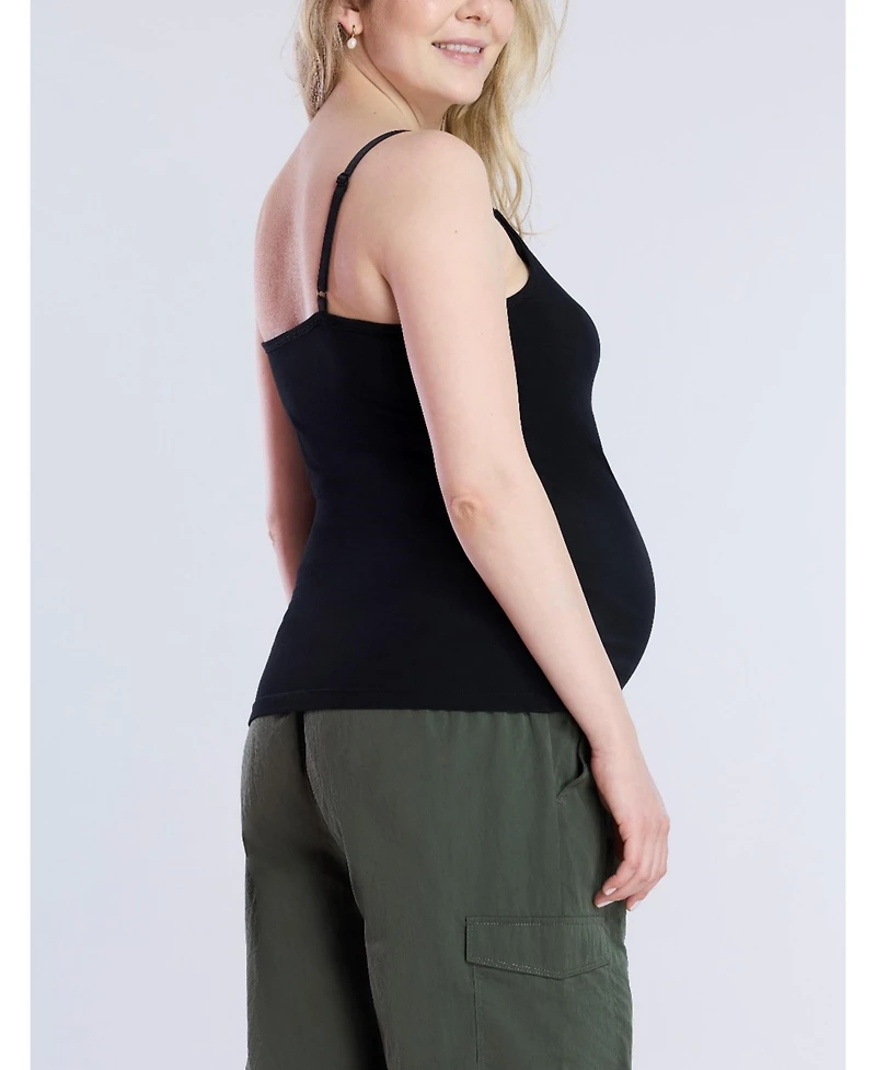 Motherhood Maternity Plus Clip Down Nursing Tank Top Cami - 2 Pack