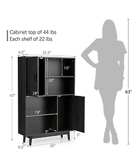 Sideboard Storage Cabinet with Door Shelf