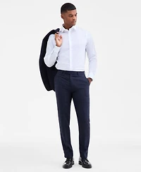 Calvin Klein Men's Slim-Fit Wool-Blend Suit Pants