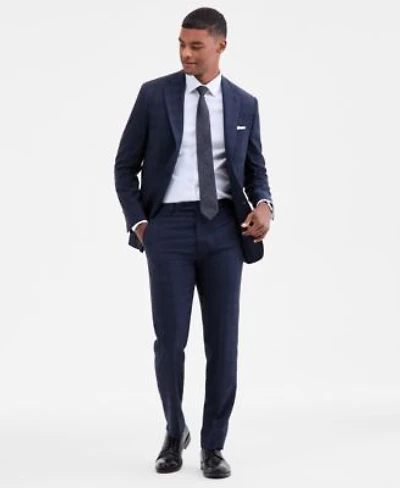 Calvin Klein Mens Slim Fit Wool Blend Suit