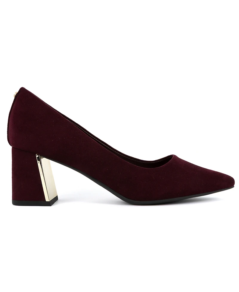 Jones New York Women's Canal Pointed Toe Block Heel Dress Pumps