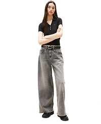 Tommy Jeans Women's Slim-Fit Ribbed Polo Shirt
