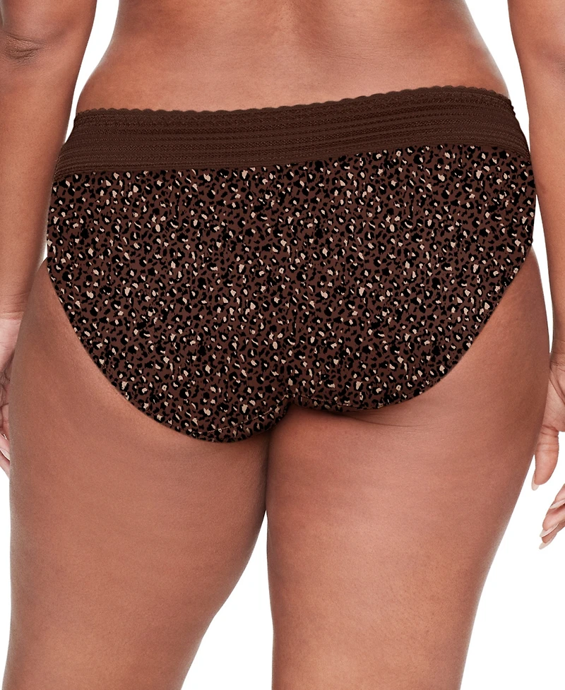 Warners No Pinching, Problems Dig-Free Comfort Waist with Lace Microfiber Hipster 5609J