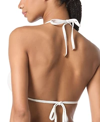 Michael Kors Women's Crochet Halter String-Tie Triangle Bikini