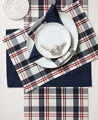 Tableau Sawyer Plaid Table Runner, 72" x 14"