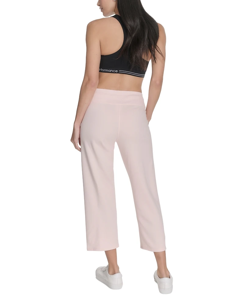 Calvin Klein Women's Cropped Drawstring-Waist Pants