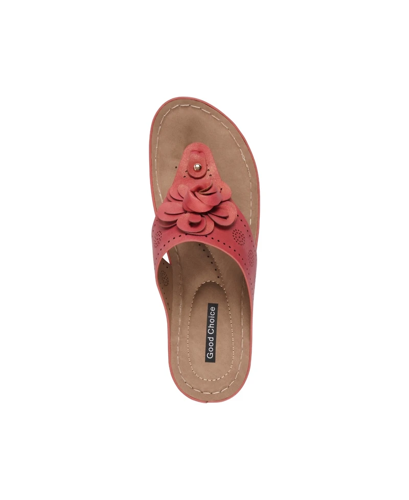 Gc Shoes Women's Willa Floral Wedge Sandals