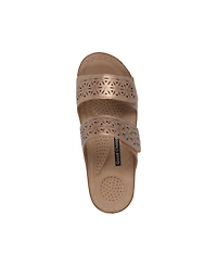 Gc Shoes Women's Verna Adjustable Double Strap Footbed Sandals