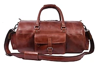 20 Inch Nexus Leather Canvas Duffle Bag
