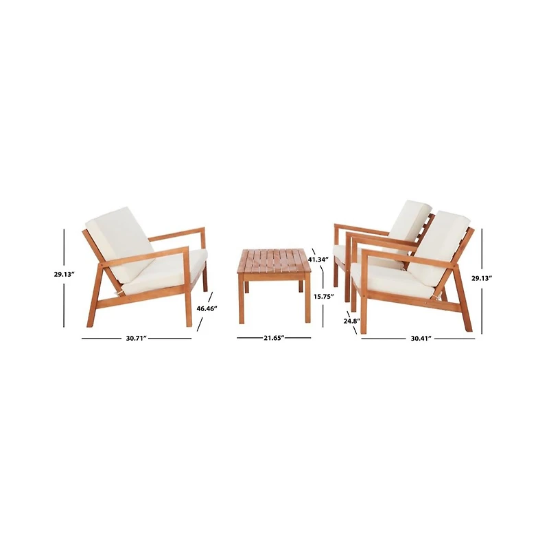 Larence 4 Pc Outdoor Living Set