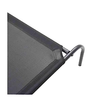 Elevated Dog Bed Black L Textilene