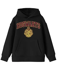 Harry Potter Boys Hogwarts Crest Youth Black Hooded Sweatshirt