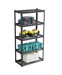 5 Tier Heavy Duty Metal Storage Shelves,Easy to Assemble,Adjustable,Storage Shelves for Basements, Garages and Kitchen, 72 "H35.4 "W17.7 &#x