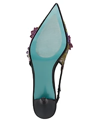 Betsey Johnson Women's Dian Floral Slingback Pumps