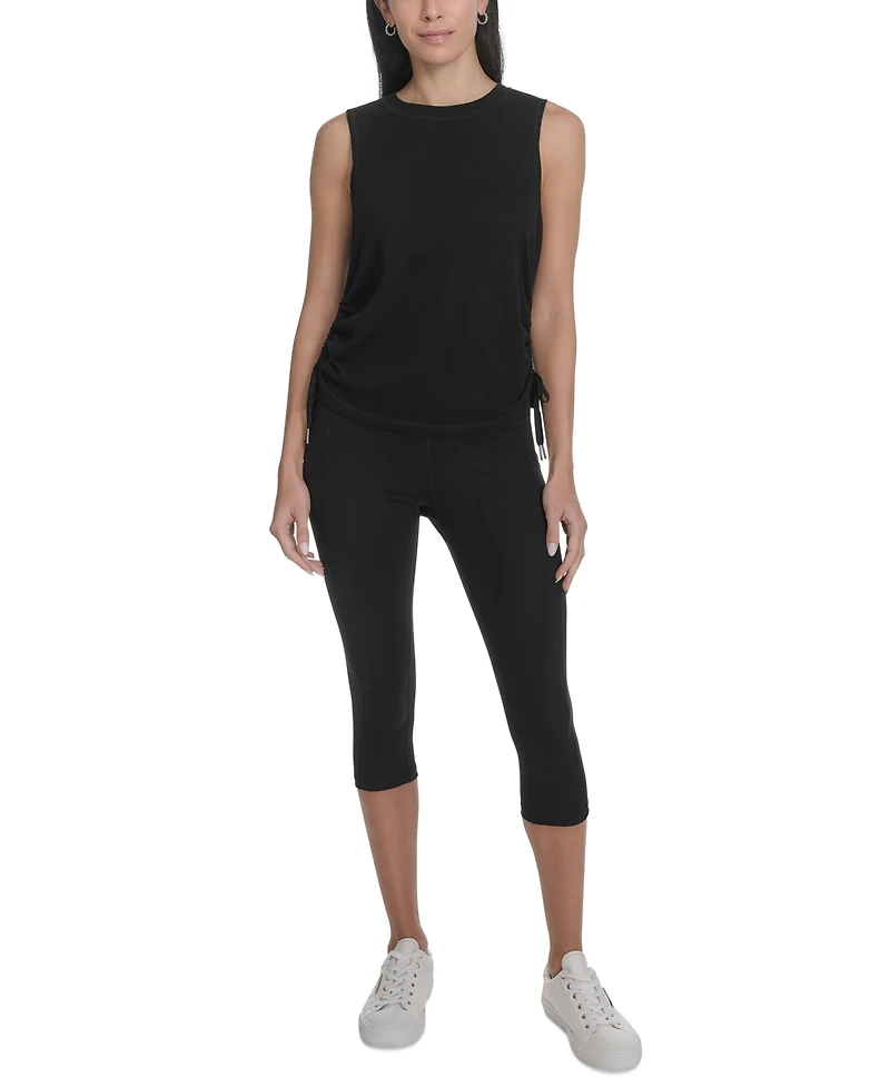 Calvin Klein Performance Women's Ruched Side-Tie Tank Top