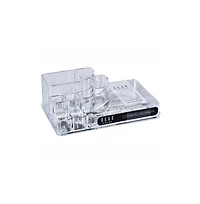 Acrylic Cosmetic Organizer – Clear Makeup & Skincare Storage, Holder for Brushes & Beauty Supplies