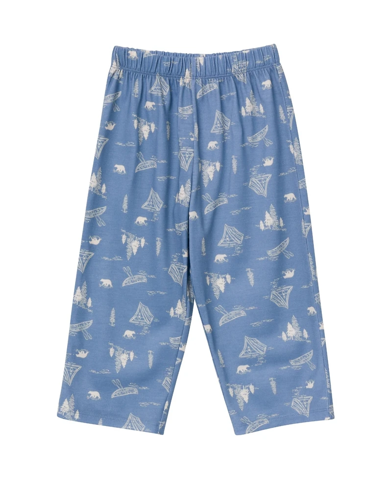 Gerber Toddler Boys 2-Piece Button Up Pajama Set