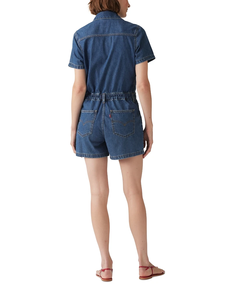 Levi's Women's Cotton Type Iii Denim Romper