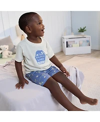 Gerber Toddler Boys 3-Piece T-Shirt, Shorts & Pants Pajama Set, Rock Roll, 5T