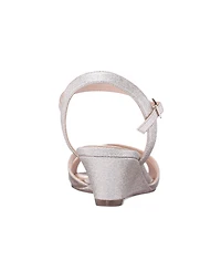 Nina Women's Flora Almond Toe Wedge Sandals