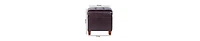 Tufted Leatherette Ottoman – Square Wooden Storage with Lift-Off Lid