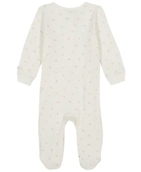 Calvin Klein Baby Girls Printed Knit Footed Zip-up Coverall