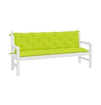 Garden Bench Cushions 2 pcs Bright Green 70.9"x19.7"x2.8" Oxford Fabric