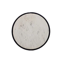 Round Top Side Table with Tubular Frame for Modern and Minimalist Home Decor