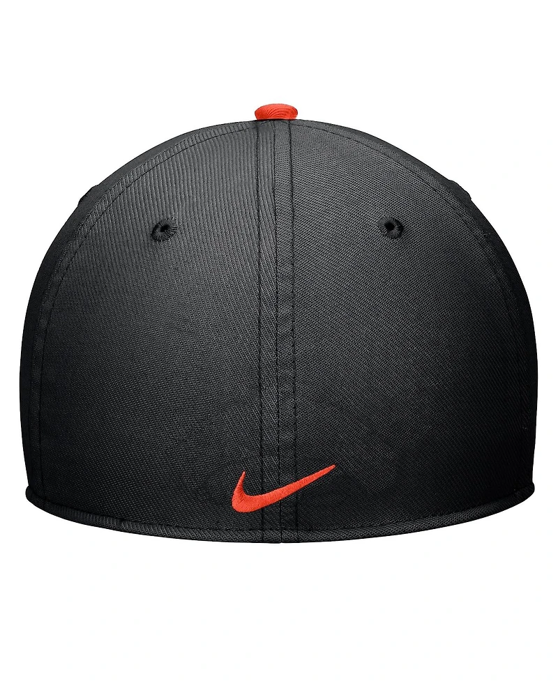 Nike Men's Black Oklahoma State Cowboys Rise Performance Flex Hat
