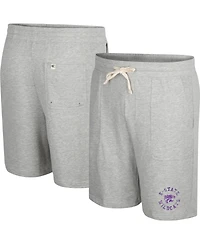 Colosseum Men's Heather Gray Kansas State Wildcats Love To Hear This Terry Shorts